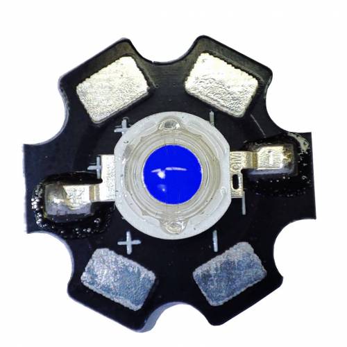 Dioda POWER LED 1W EPISTAR 6Dioda POWER LED 1W EPISTAR Royal Blue 450-455nm 33mil na PCB500K 33mil na PCB 150 lm